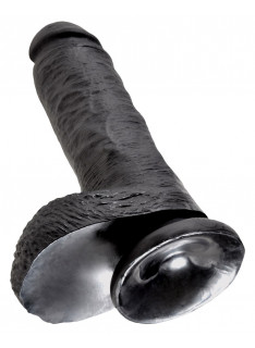 8" Cock with Balls Black 4