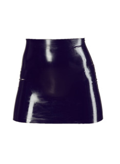 Latex Mini Skirt Black