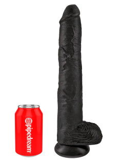 14" Cock with Balls Black