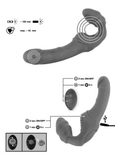 Remote Vibrating Strapless Strap-on 4