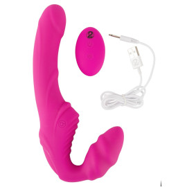 Remote Vibrating Strapless Strap-on 2