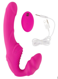 Remote Vibrating Strapless Strap-on 2