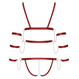 Harness Body Red With Chain 2