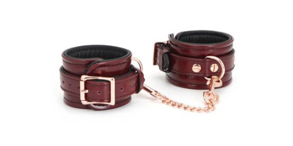 Luxury Leather Cuffs Red