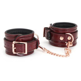 Luxury Leather Cuffs Red