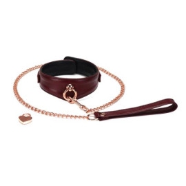 Luxury Collar Leash Red 1