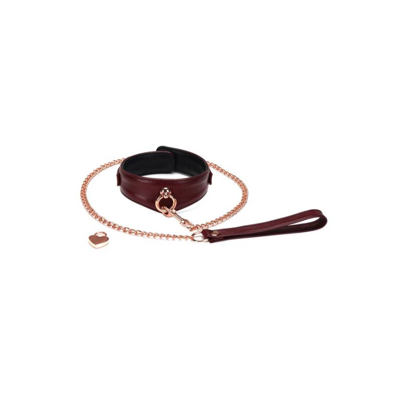 Luxury Collar Leash Red 1