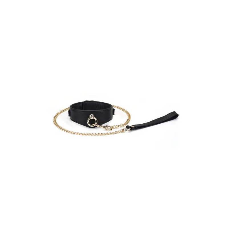 Luxury Collar Leash Black