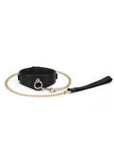 Luxury Collar Leash Black