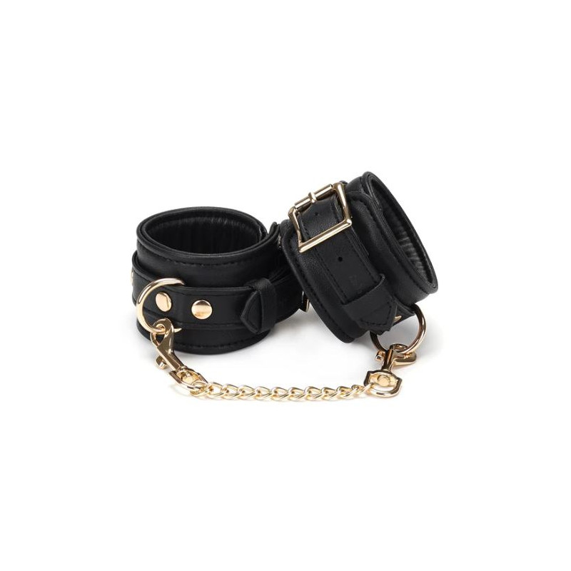 Luxury Leather Cuffs Black