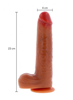 Dildo Pelle Mobile Caramel 23cm 2