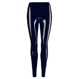 Latex Leggings With Zip Black