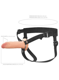 6" Hollow Silicone Strap-on 4