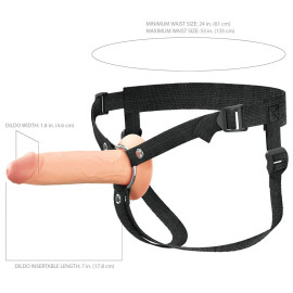 7" Hollow Silicone Strap-on 3