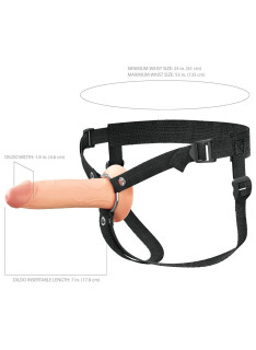 7" Hollow Silicone Strap-on 3