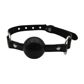 Black Silicone Ball Gag