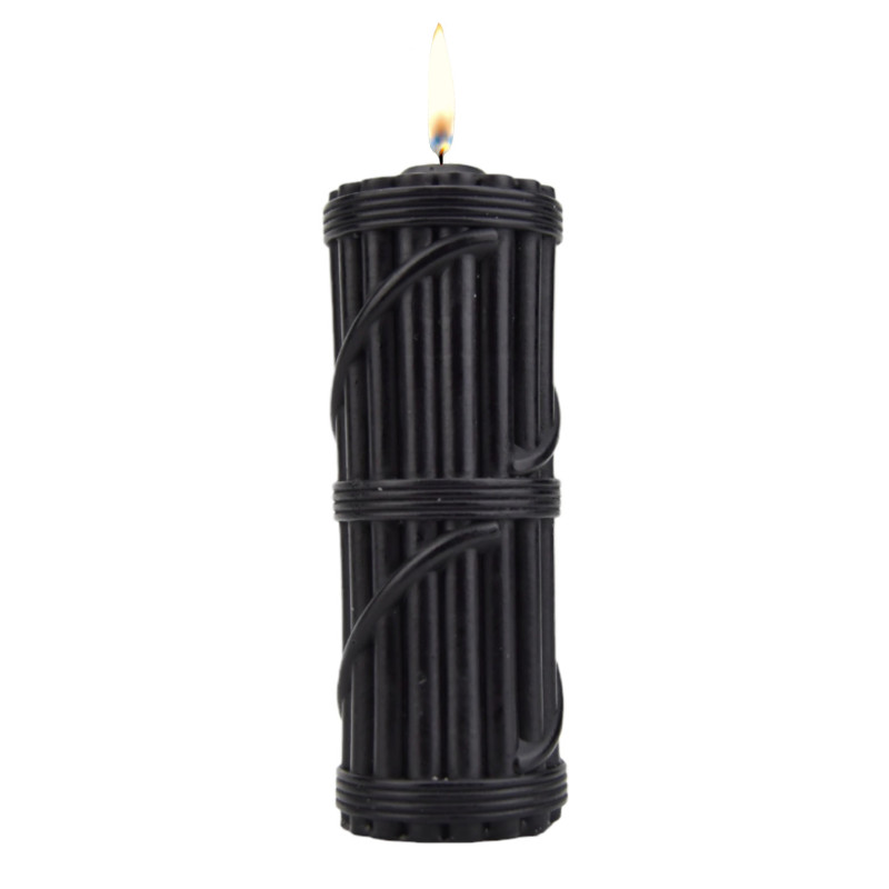 Black Hot Wax Candle
