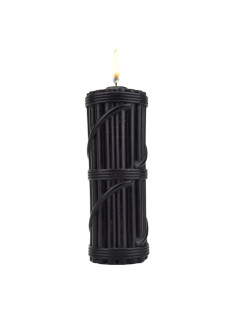 Black Hot Wax Candle