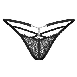 String Nero Con Gioiello 2