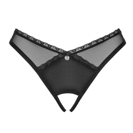Thong Crotchless Con Fiore