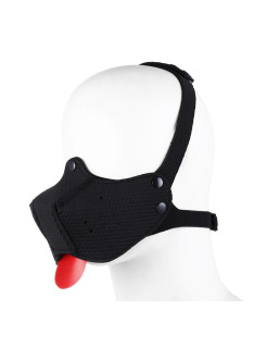 Dog Mask Nera Lingua rossa 2