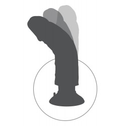 9" Vibrating Cock With Balls 4