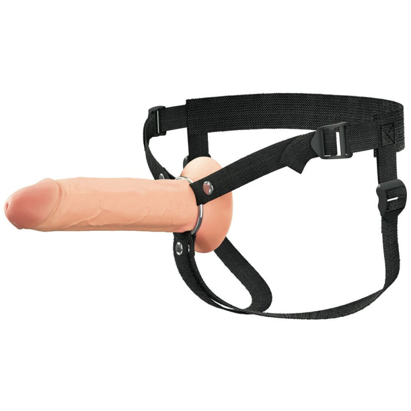 8" Hollow Silicone Strap-on