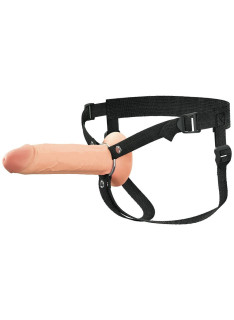 8" Hollow Silicone Strap-on