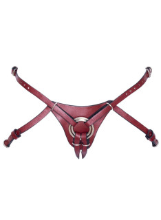 Leather Red Harness S/M