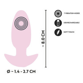 Plug Vibrante Ricaricabile Rosa 3