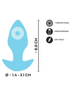 Plug Vibrante Ricaricabile Azzurro 3