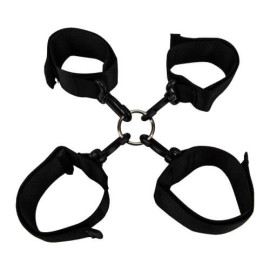 Hogtie Nero Con Manette e Cavigliere