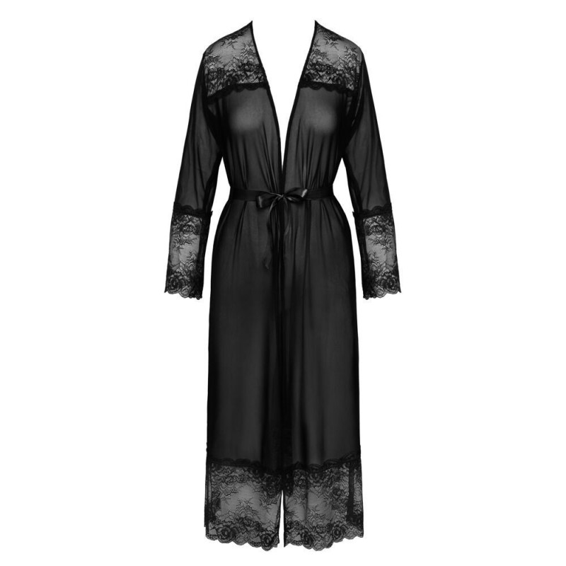 Kimono Lungo Con Pizzo