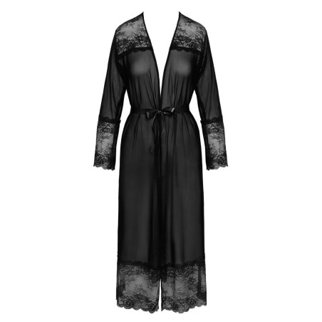 Kimono Lungo Con Pizzo
