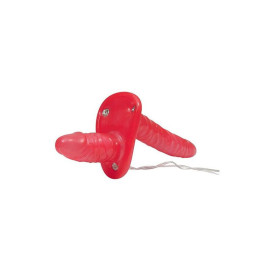Strap-on Doppio Vibrante Rosso 2