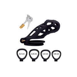 Black Chastity Cage Abs L 2