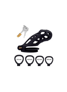 Black Chastity Cage Abs L 2