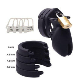 Black Chastity Cage Silicone 2