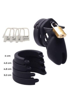Black Chastity Cage Silicone 2