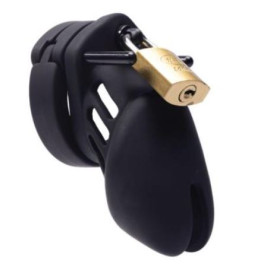 Black Chastity Cage Silicone