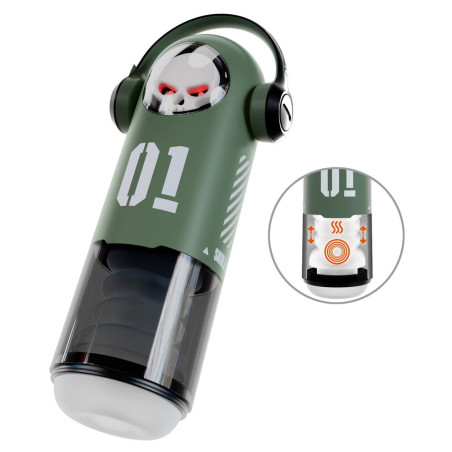 Masturbatore Vibro Thrusting Warming