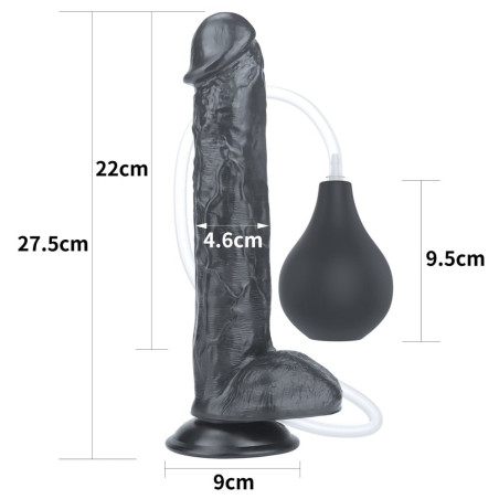 Dildo Che Schizza 27cm nero