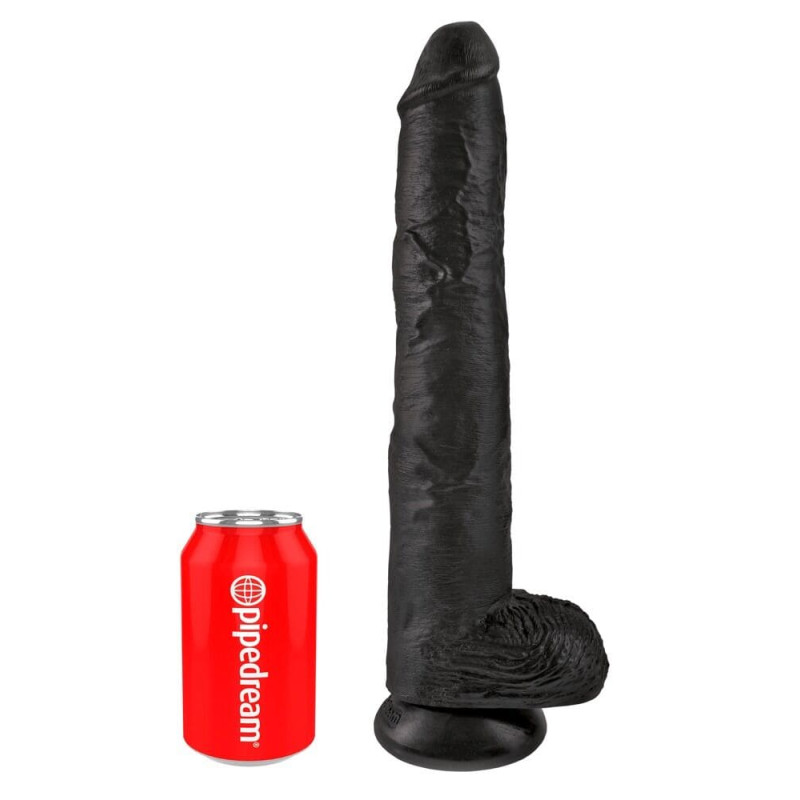 14" Cock with Balls Black