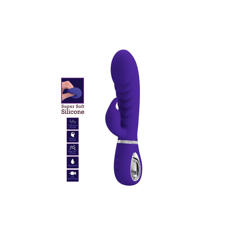 Pretty Love Super Soft Rabbit Violet - Vibratore rabbit ultra morbido