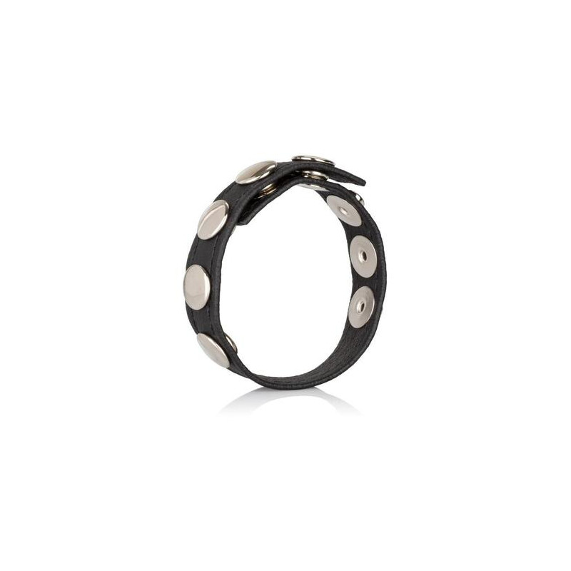 Leather Multi-Snap Ring - anello fallico con bottoni in pelle