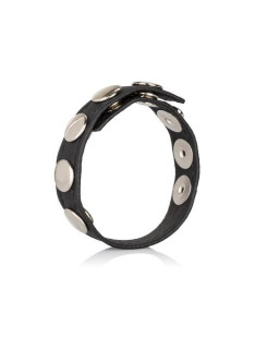 Leather Multi-Snap Ring - anello fallico con bottoni in pelle