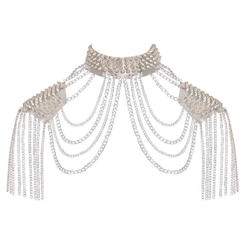 Spiked Collar And Shoulder Pads