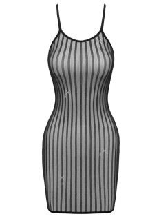 Kleid 27195411101 - Mini abito sexy con lavorazione in micro rete