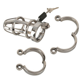 Chastity Cage - Gabbia per il pene per sessioni cuckold