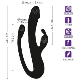 Rabbit Vibrator with G-Spot/Anal Tickler 3